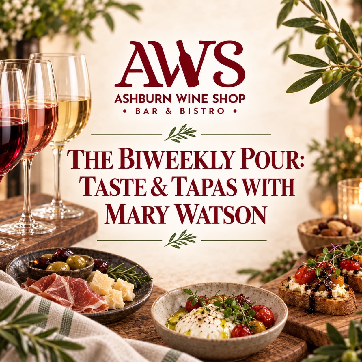 Ashburn Wine Shop flyer for The Biweekly Pour