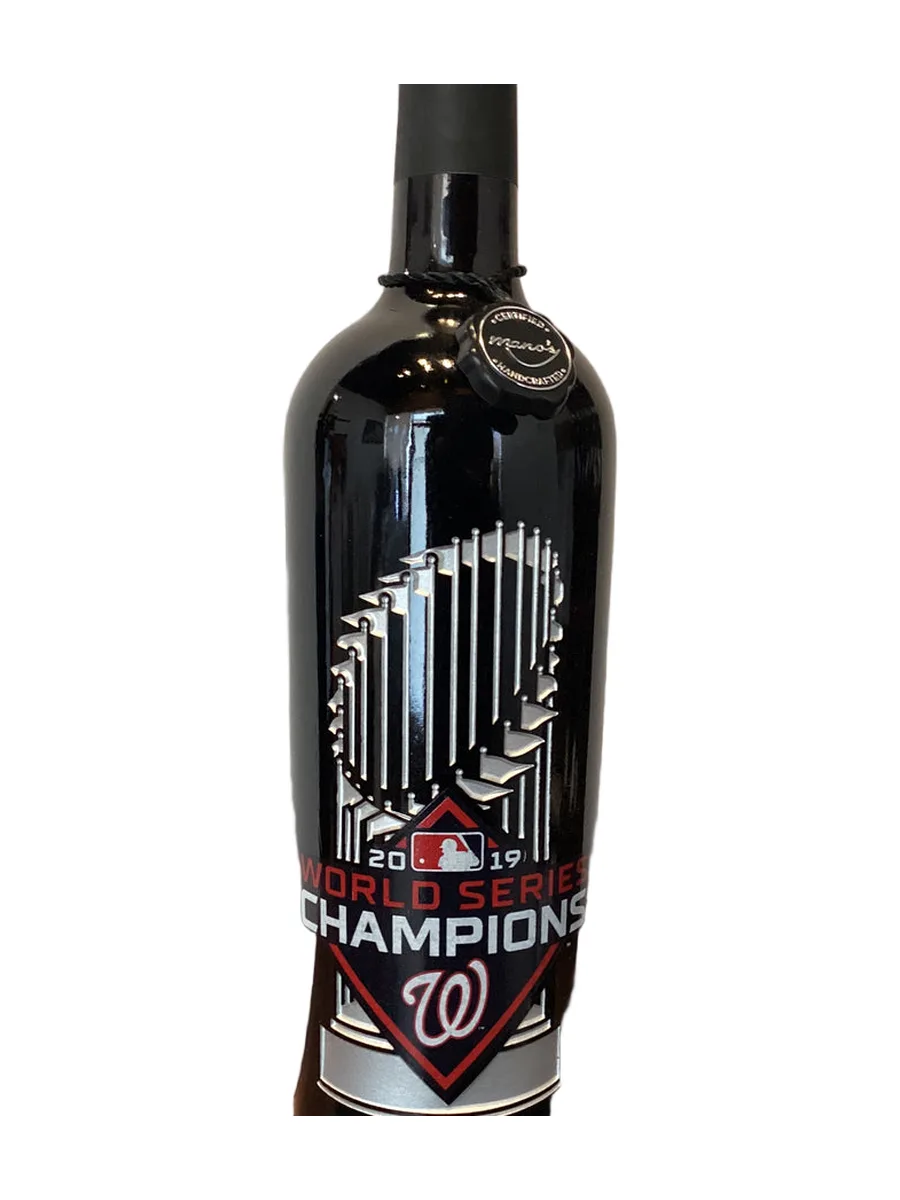 Bottle of Mano's MLB Wine Club Series Washington Nationals World Series 2019 750ml available at Ashburn Wine Shop