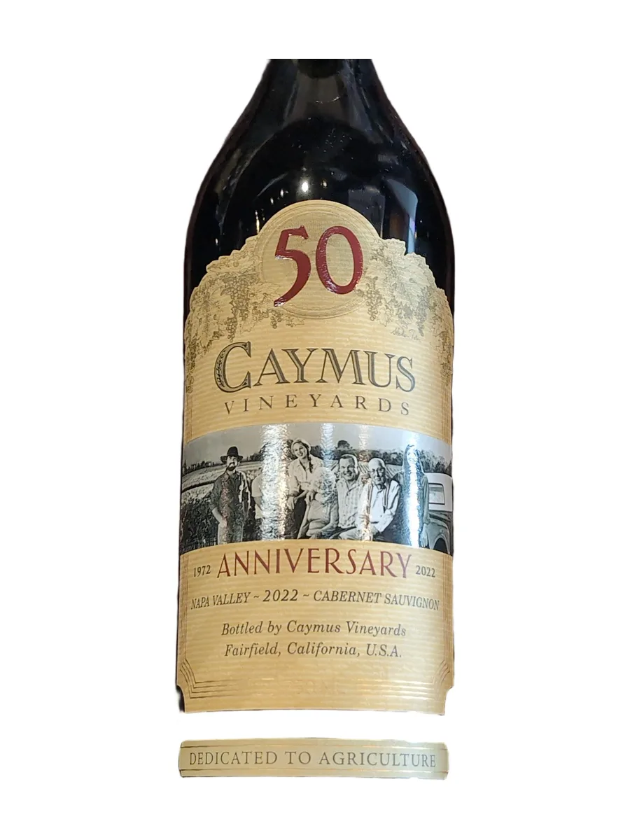 Bottle of Caymus Cabernet 50th Anniversary Addition available at Ashburn Wine Shop