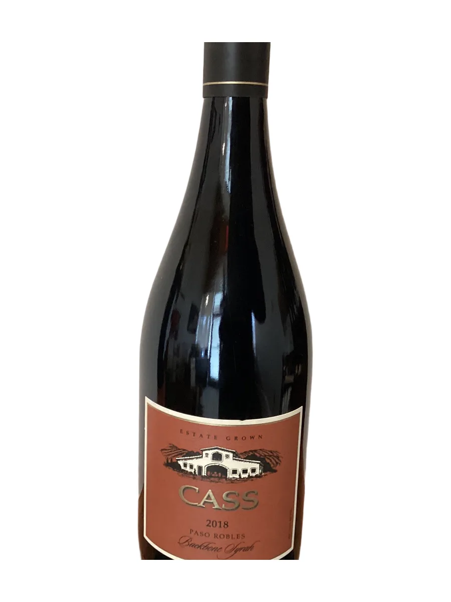 Bottle of Cass Vineyards Backbone Syrah 750ml available at Ashburn Wine Shop