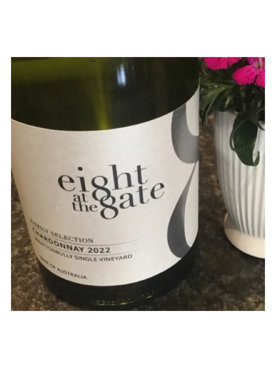 Bottle of Eight at the Gate Chardonnay 2022 750ml available at Ashburn Wine Shop