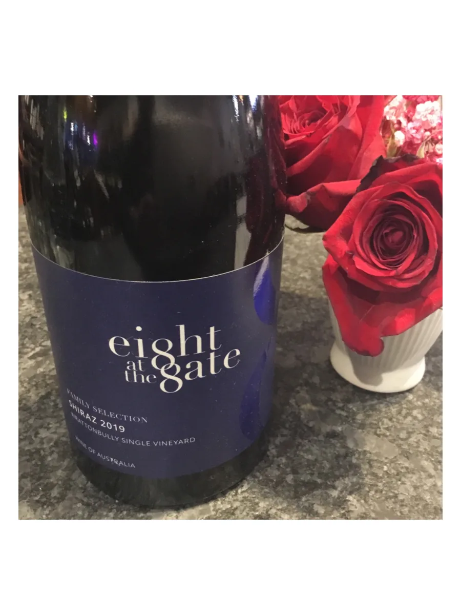 Bottle of Eight at the Gate Shiraz 2019 available at Ashburn Wine Shop