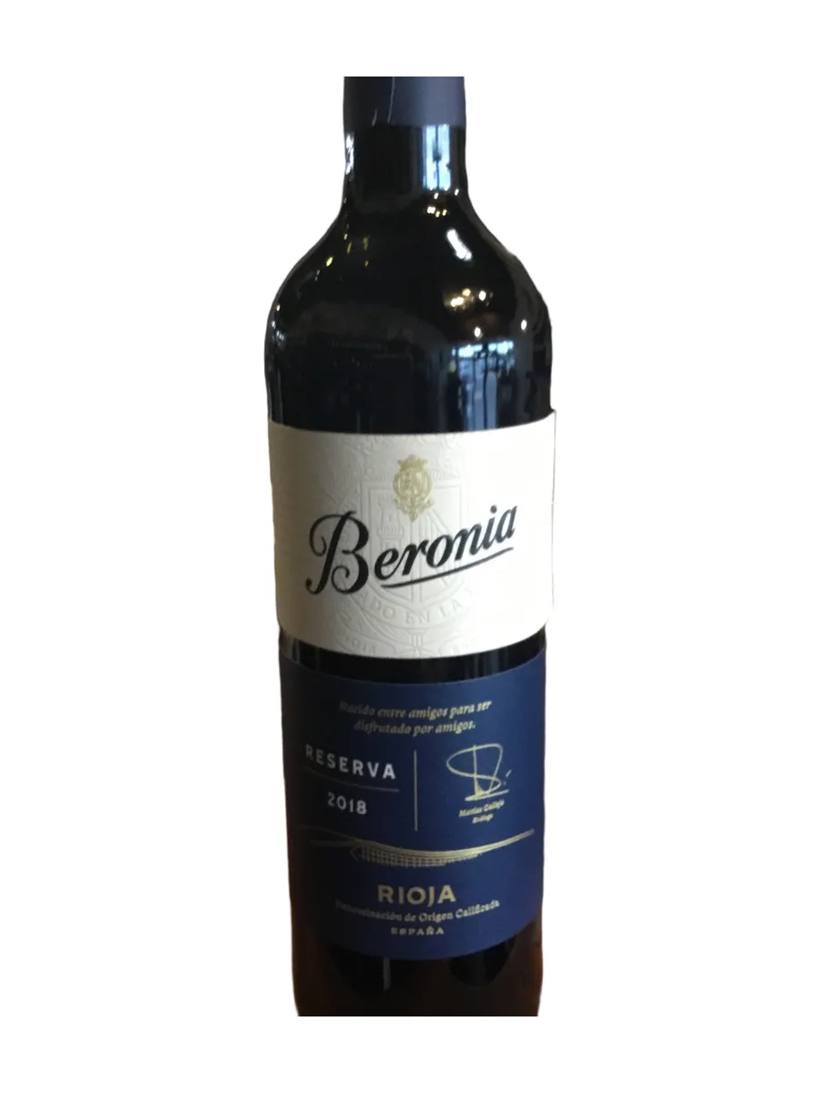 Bottle of Beronia - Rioja Reserva - 2018 available at Ashburn Wine Shop