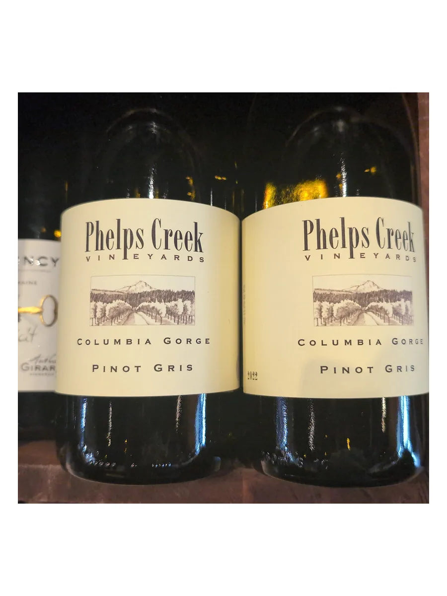 Phelps Creek Pinot Gris 2022 750ml