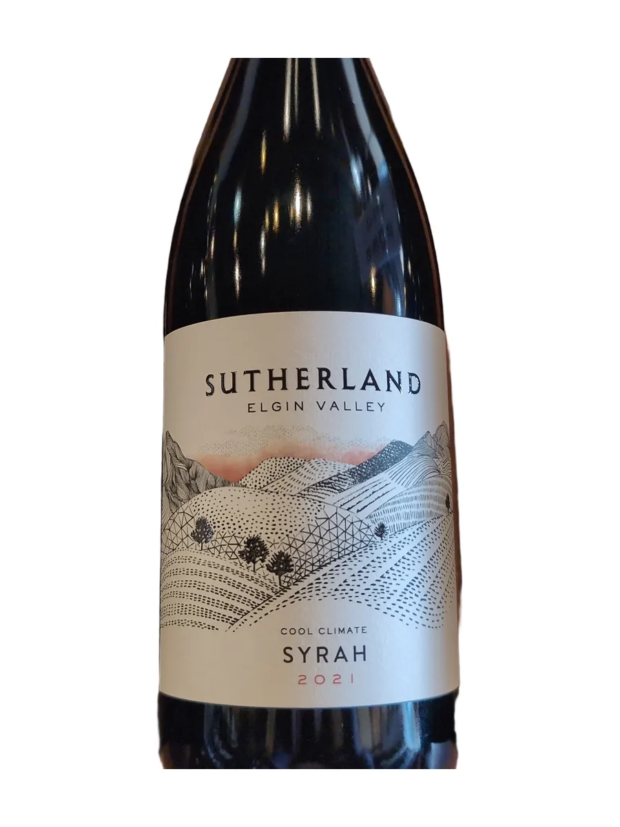 Bottle of Sutherland Syrah 2021 750ml available at Ashburn Wine Shop