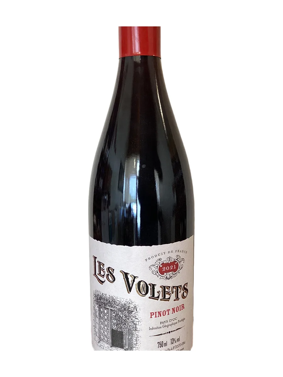 Bottle of Les Volets - Pinot Noir - 2021 available at Ashburn Wine Shop