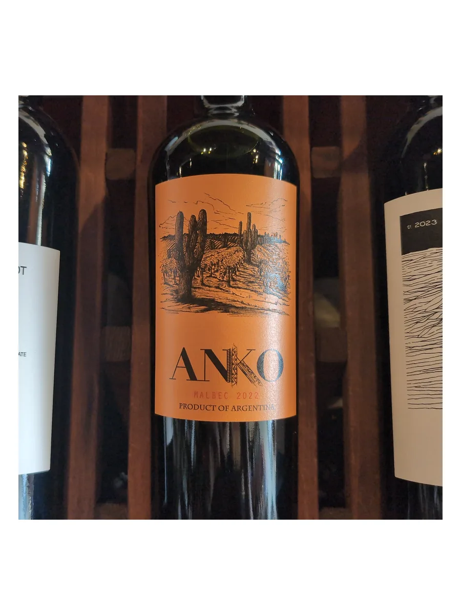 Bottle of Anko Malbec 2023 750ml available at Ashburn Wine Shop