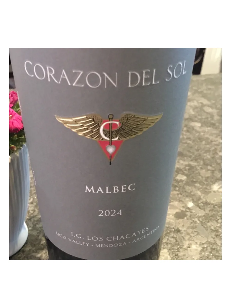 Bottle of Corazon Del Sol Malbec 2024 available at Ashburn Wine Shop