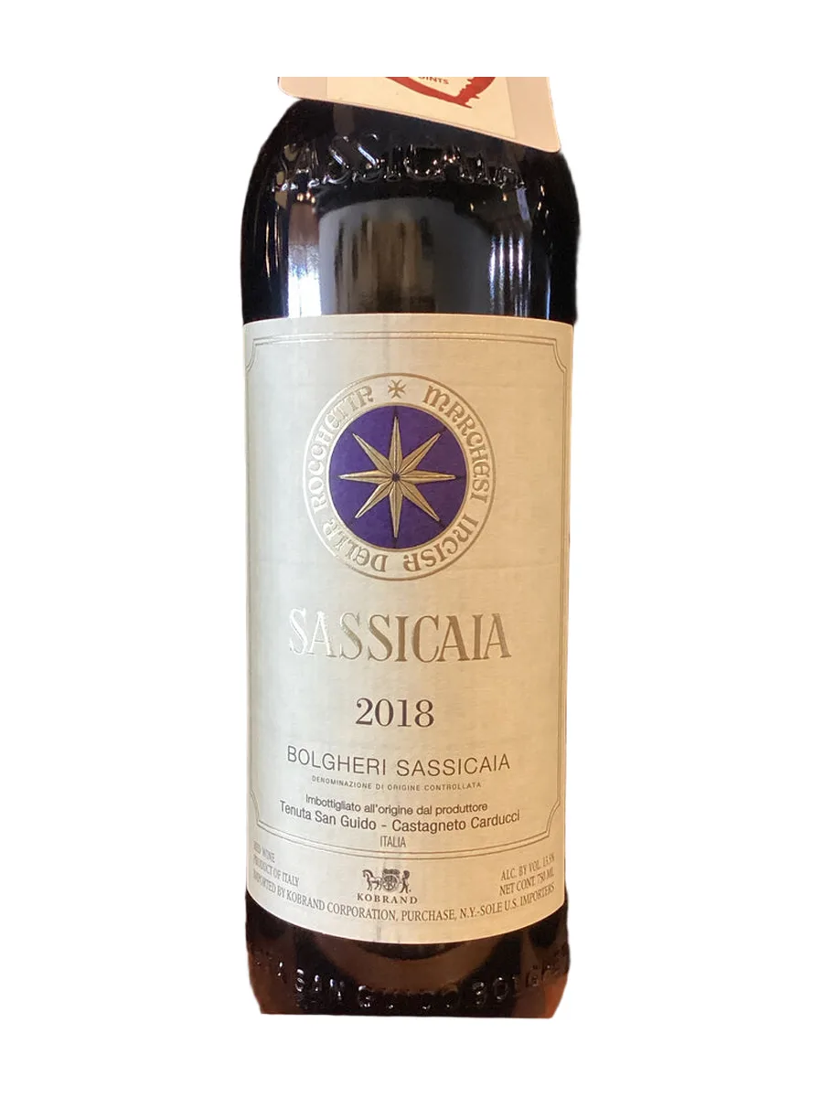 Bottle of Tenuta San Guido - Sassicaia - 2018 available at Ashburn Wine Shop