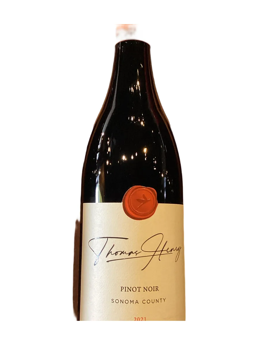 Bottle of Thomas Henry - Pinot Noir - 2021 available at Ashburn Wine Shop